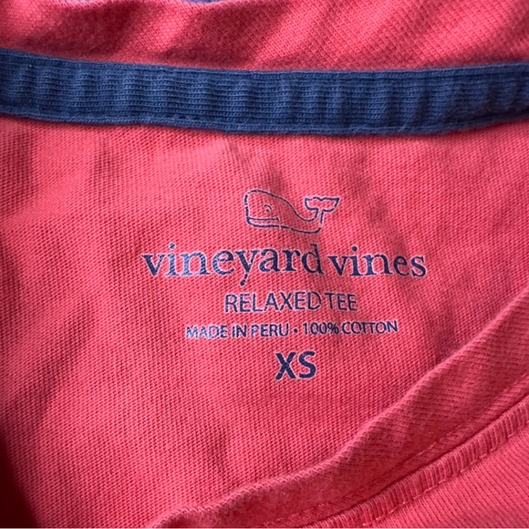 Men's Vineyard Vines Pink/Light Red Short Sleeve T-Shirt With Pocket -Sz XS - Picture 3 of 5
